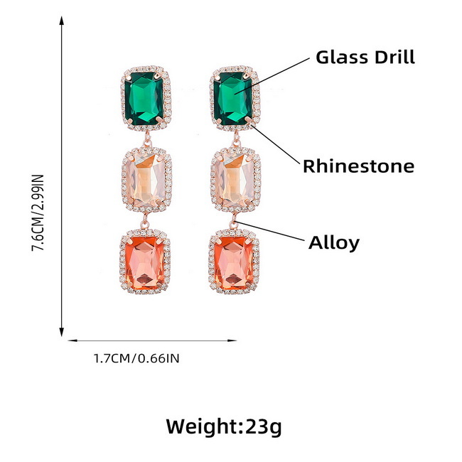 Alloy earrings 2022-6-14-076